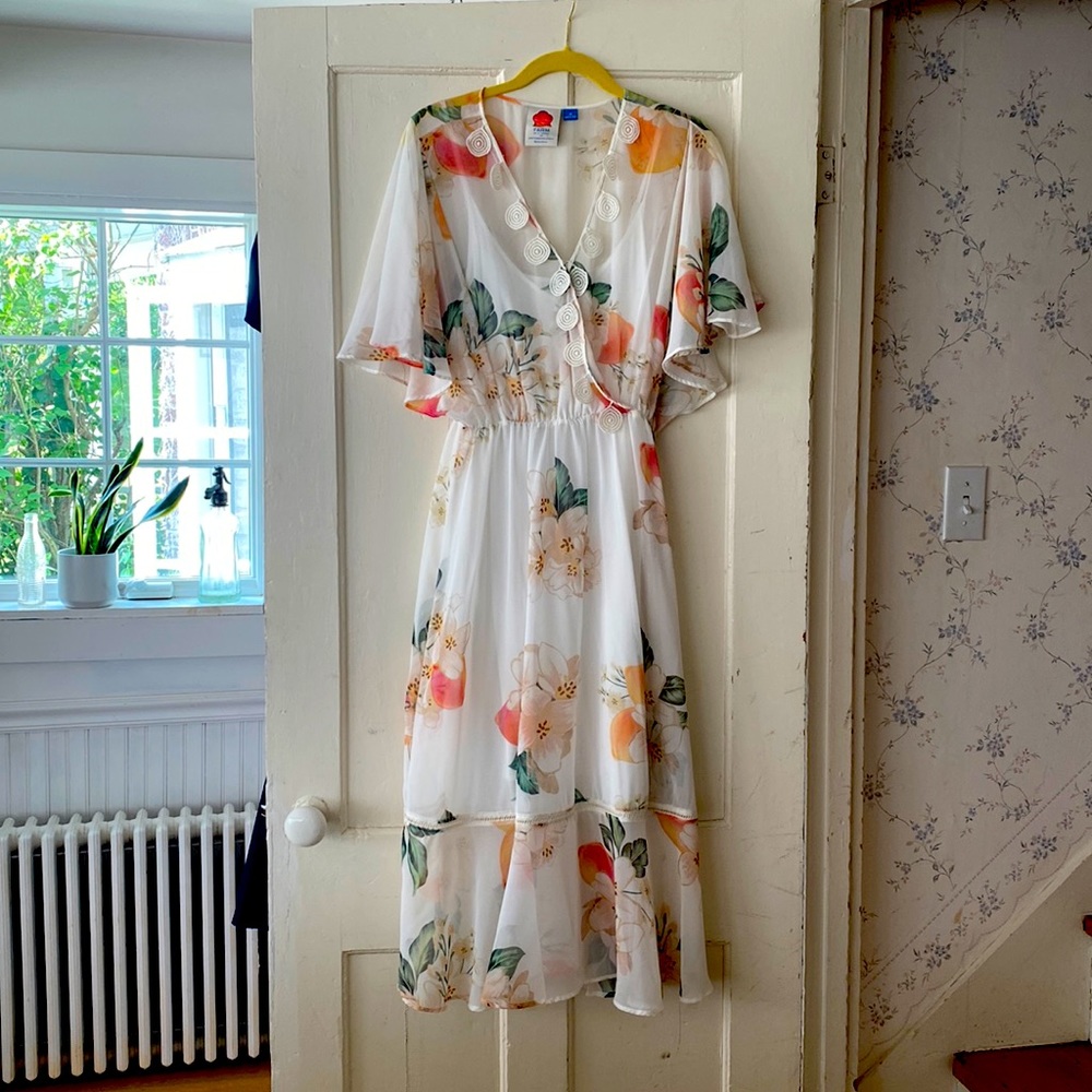 Anthropologie dress worn twice. Perfect for summer or Fall wedding. Size M.